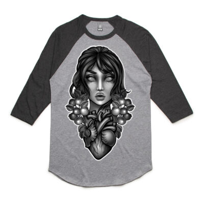 Poisoned Heart Unisex Baseball Shirt  Thumbnail