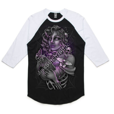 Spellbound Purple Unisex Baseball Shirt  Thumbnail