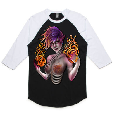 Light It Up Hot Unisex Baseball Shirt  Thumbnail