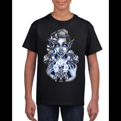 Blue Flames & Shadows Kids Tee Thumbnail