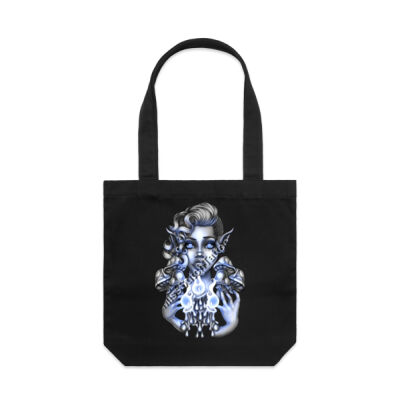 Blue Flames & Shadows Tote Thumbnail