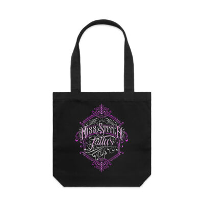 Purple Miss Stitch Tote Thumbnail