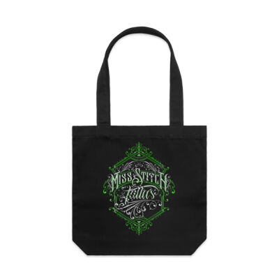 Green Miss Stitch Tote Thumbnail